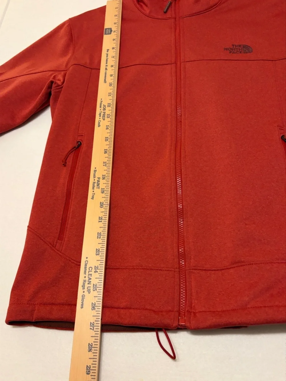 The North Face Men's Deep Red Full-Zip Fleece Jacket